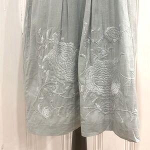 Stunning sage green linen & cotton blend PEPPERBERRY dress